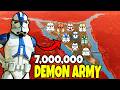 Can Every CLONE LEGION Hold ISLAND BRIDGE FORTRESS vs 7,000,000 DEMONS?! - UEBS 2: Star Wars Mod