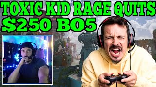 CHALLENGING A KID FOR $250 IF HE CAN BEAT ME IN A BO5 (HE RAGE QUITS) | SMITE 2 1v1 DUEL