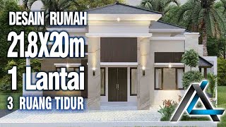 DESAIN RUMAH 21,8 x 20  meter I Yogyakarta– DESAIN RUMAH TROPIS MINIMALIS