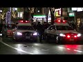 パトカー緊急走行【89】大阪府警　新年早々の大トラ確保？【japanese police car】