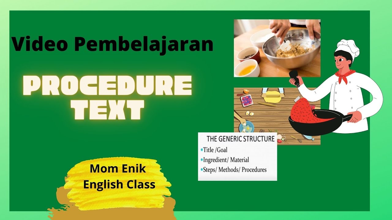 Video Pembelajaran Procedure Text - YouTube