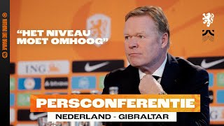 Persconferentie 🎙️ | Terugblik Nederland 🇳🇱 - Gibraltar 🇬🇮