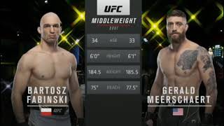 Gerald Meerschaert vs Bartosz Fabinski // UFC VEGAS 24 // Full fight Highlights