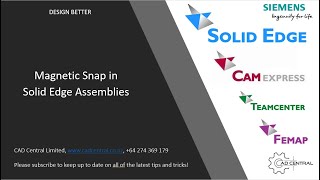 Solid Edge Magnetic Snap