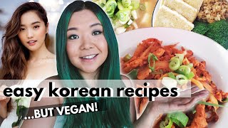 I Ate Like Jenn Im For a Day (but VEGAN) / Easy Korean Recipes Veganized!