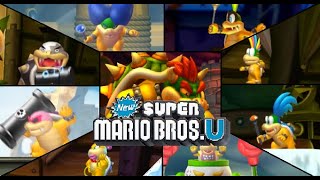 New Super Mario Bros U - All Bosses + Ending