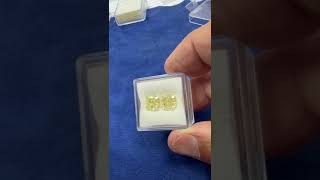 7.15ct Fancy light yellow pair