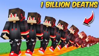 Minecraft but I Survive 1 BILLION Deaths