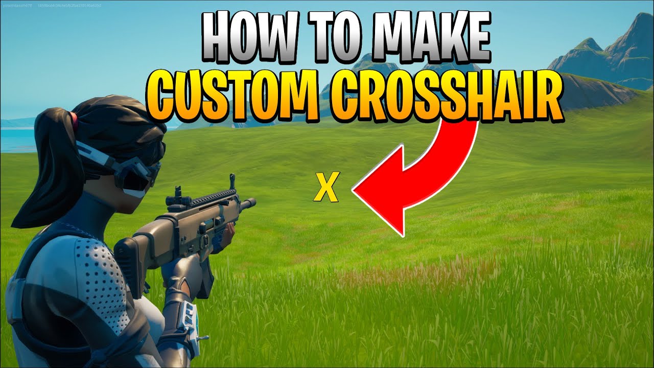 How To Make CUSTOM Crosshairs In Fortnite Creative - YouTube