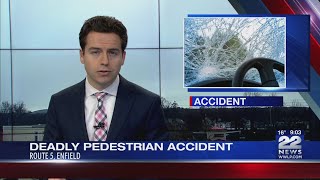 Pedestrian killed after being struck by car in Enfield, Connecticut
