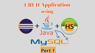 Crud Application with Java Swing Part 1