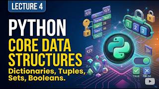 Python Dictionaries, Tuples, Sets, and Booleans Explained | Lecture 4