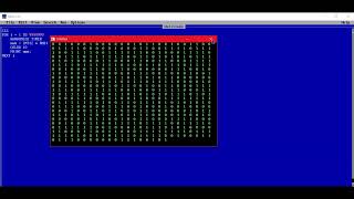 How to create matrix movie effect in QBASIC | QBASIC tutorial #8