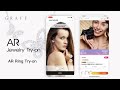 hyper realistic ar jewelry try on for graff butterfly silhouette collection