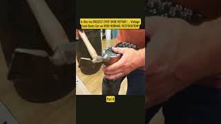 Is this my biggest ever shoe repair... vintage Jack boots get an iron hobnail restoration