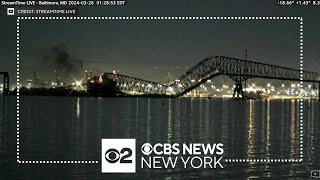 Search for survivors after bridge collapses into water in Baltimore