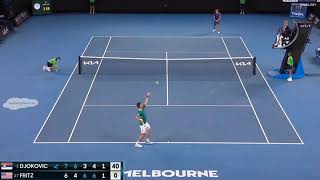 Novak djokovic vs Taylor Fritz Australian open 2021 highlights
