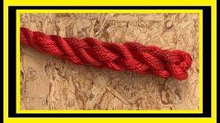 EINDSPLITS IN 3-STRENGS TOUW (STAP VOOR STAP) - HOW TO BACK SPLICE A 3-STRAND ROPE (EASY TO FOLLOW)