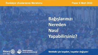 Runrotary Sitemizden Bağış Nasıl Yapılır ? | Runtalya 2022