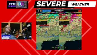 🌪 LIVE: Tornado Warnings in the South STORM CHASER WITH WALL CLOUD + HamShackTV Channel Update! 🌪