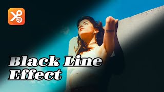 How to Make Black Line Effect in YouCut? | New Trending Reels Editing |