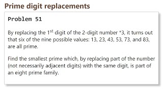 Project Euler: Problem 51 (C/C++)