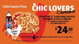 Chic Lovers Combo for the Chicken Pizza Lovers! (Enjoy $4 OFF!) [Little Caesars Pizza Singapore]