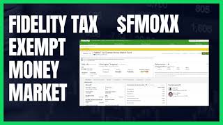 Fidelity's Tax Exempt Money Market Fund - $FMOXX -🔥