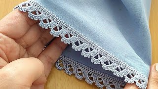 crochet simple💙 زواقة اكماام بالكروشي خفيفة و بسيط جدا 💙 nm 78