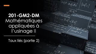 Chapitre 4 - 4.2 - Taux liés (partie 2 : Exercices)