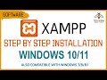 How to install XAMPP in Windows 10 & Windows 11 | XAMPP Installation Steps Guide Tutorial 🔥