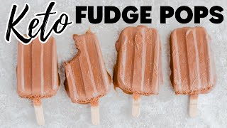 KETO FUDGE POPS | SUGAR FREE FUDGESICLES | keto popsicle recipe