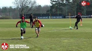 Trainingseinblicke vor dem Fürth-Spiel