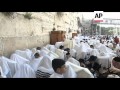 Orthodox Jews gather for traditional passover blessing