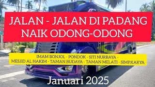 JALAN JALAN SORE NAIK ODONG-ODONG DARI TAMAN MELATI DAN MENYUSURI PANTAI PADANG ..