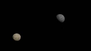 Binary planet system render test #1