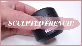 REVERSE FRENCH NAILS WITH SCULPTING BUILDER GEL | SCULPTED GEL FRENCH TUTORIAL