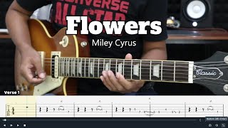 Flowers - Miley Cyrus - Guitar Instrumental Cover + Tab
