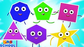Ten Little Shapes + More Learning Nursery Rhymes for Kids