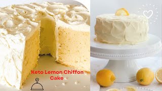 The easiest  Keto Lemon Chiffon Cake ever!