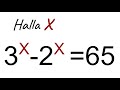 ECUACIÓN EXPONENCIAL. CÓMO RESOLVERLA. Álgebra Básica