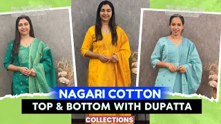 ✨ Elevate Your Style with Nagari Cotton - Shop Top, Bottom \u0026 Dupatta! ✨ || 𝐆𝐋𝐈𝐓𝐙𝐈𝐍𝐃𝐈𝐀 FASHIONS 🥰👌