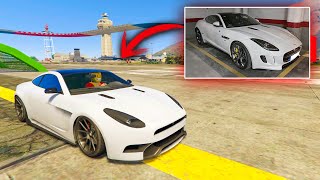 CARRERA CON MI NUEVO COCHE DE LA VIDA REAL!! JAGUAR F TYPE R! - GTA V ONLINE