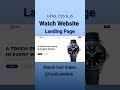 How to Create Watch Website Using HTML & CSS | Fast Code