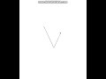 Python Turtle - Draw letter V
