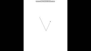 Python Turtle - Draw letter V
