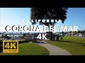 CORONA DEL MAR - NEWPORT BEACH - ORANGE COUNTY WALKING TOUR 4K