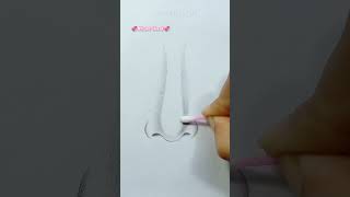 How to draw Nose 👃 for beginners #shorts