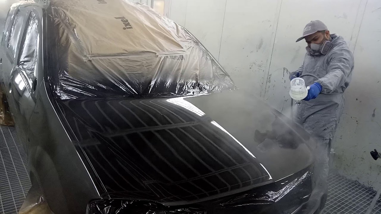 How To Spray Automotive Clear Coat Youtube