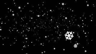 Fairy Tail Snow Blank Background Video